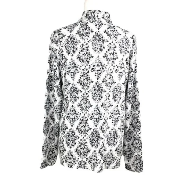 KAREN SCOTT Tops Long Sleeve Mock Neck Women's Sweaters Gray Plus Size 0X - Picture 4 of 10